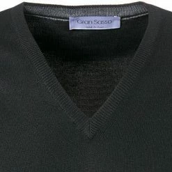 Coupon 🥰 Gran Sasso V-Pullover 55115/14290/099 Schurwolle, Schwarz 😉 -Pullover & Strickjacken Verkäufe 114446 norm2