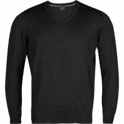 Bester Verkauf 😍 OLYMP V-Pullover Modern Fit 0150/10/69 Merinowolle, Graphit 🔥