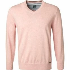 Budget 🧨 OLYMP Casual Modern Fit V-Pullover 0160/10/30 Baumwolle, Rosé, Rose 😉 -Pullover & Strickjacken Verkäufe 124070 norm
