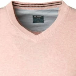 Budget 🧨 OLYMP Casual Modern Fit V-Pullover 0160/10/30 Baumwolle, Rosé, Rose 😉 -Pullover & Strickjacken Verkäufe 124070 norm2