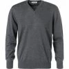 Neu ❤️ Gran Sasso V-Pullover 55115/14200/098 Merinowolle, Graphit meliert, Anthrazit 🌟 -Pullover & Strickjacken Verkäufe 12801 norm