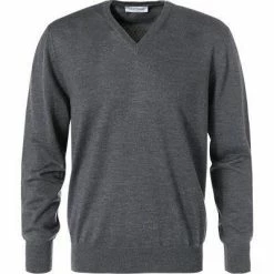 Neu ❤️ Gran Sasso V-Pullover 55115/14200/098 Merinowolle, Graphit meliert, Anthrazit 🌟