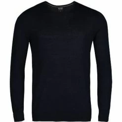 Bester Verkauf 🥰 OLYMP Pullover 0151/11/18 Merinowolle-Seide, Marine ❤️