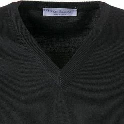 Bestpreis 🌟 Gran Sasso V-Pullover 55115/14200/099 Merinowolle, Schwarz 🌟 -Pullover & Strickjacken Verkäufe 14069 norm2