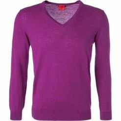 Am billigsten ⌛ OLYMP V-Pullover 0151/10/81 Body Fit, Merinowolle-Seide, Fuchsia, Pink 🎉