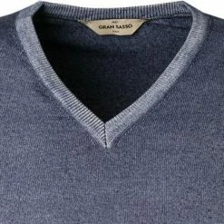 Angebote ✨ Gran Sasso V-Pullover 55115/22792/706 Schurwolle, Tintenblau meliert, Tintenblau 🛒 -Pullover & Strickjacken Verkäufe 166430 norm2