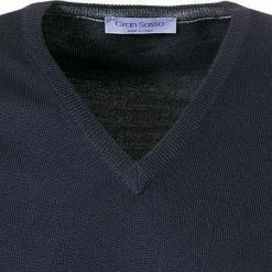 Billig 🌟 Gran Sasso V-Pullover 55115/14290/598 Schurwolle, Marine ❤️ -Pullover & Strickjacken Verkäufe 166569 norm2