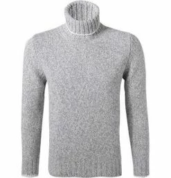 Besorgen ⭐ Gran Sasso Rolli 10182/25701/726 Rollkragenpullover, Schurwolle, Hellgrau meliert 😍 -Pullover & Strickjacken Verkäufe 219367 norm