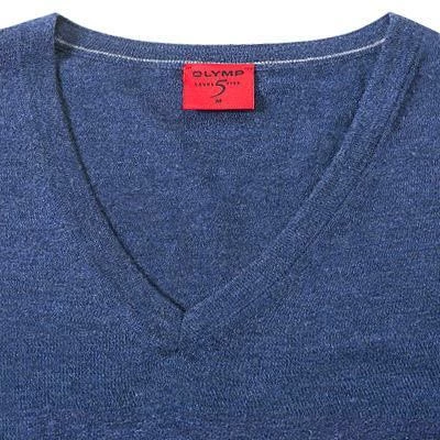 Großhandel 🔥 OLYMP V-Pullover 0151/10/19 Casual Body Fit, Schurwolle-Seide, Royal meliert, Royal 🤩 4 Großhandel 🔥 OLYMP V-Pullover 0151/10/19 Casual Body Fit, Schurwolle-Seide, Royal meliert, Royal 🤩 – Bild 2