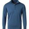 Brandneu 👏 John Smedley Troyer Tapton/indigo Standard Fit, Merino Extrafine 👍 -Pullover & Strickjacken Verkäufe 243740 norm