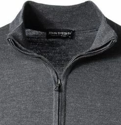 Bestes Angebot 🔔 John Smedley Troyer Tapton/charcoal Standard Fit, Merino Extrafine, Anthrazit meliert 🤩 -Pullover & Strickjacken Verkäufe 243742 norm2