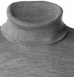 Großhandel 👍 Maerz Rollkragen-Pullover 490600/544 Merinowolle, Grau meliert, Mittelgrau ✨ -Pullover & Strickjacken Verkäufe 246973 norm2