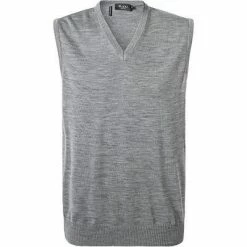 Brandneu ⌛ Maerz V-Pullunder 460000/544 Merinowolle, Grau meliert, Mittelgrau 👏