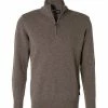 Coupon 🛒 Barbour Troyer Holden military marl MKN0837OL76 Wolle, Beige meliert 🎁 -Pullover & Strickjacken Verkäufe 248831 norm