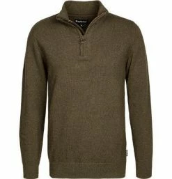 Billig 🔥 Barbour Troyer Holden olive marl MKN0837OL91 Wolle, Olive meliert 😉 -Pullover & Strickjacken Verkäufe 248832 norm