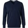 Budget ⌛ Gran Sasso V-Pullover 55115/15590/598 Reines Kaschmir, Marine 😍
