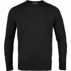 Bestes Angebot ✨ John Smedley RH-Pullover Lundy/black Standard Fit, Merino Extrafine, Schwarz ✨
