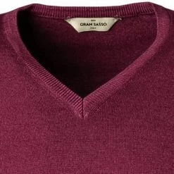 Großhandel ❤️ Gran Sasso V-Pullover 55115/22792/607 Schurwolle, Brombeere meliert, Brombeere 🔥 -Pullover & Strickjacken Verkäufe 272394 norm2