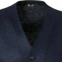 Aktion 🔥 Maerz Weste 508600/399 Strickweste, Schurwolle, Navy 😍 -Pullover & Strickjacken Verkäufe 274028 norm3