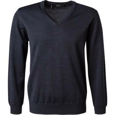 Angebote 👏 Maerz V-Pullover 490400/353 Merinowolle, Dunkelblau meliert, Rauchblau 🤩 3 Angebote 👏 Maerz V-Pullover 490400/353 Merinowolle, Dunkelblau meliert, Rauchblau 🤩