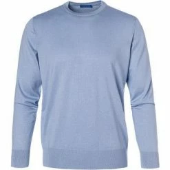 Großhandel 💯 Cipriani Pullover BR33/3661/573 Seide-Baumwolle, Hellblau 👍
