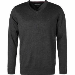Bestes Angebot 💯 Tommy Hilfiger Pullover MW0MW04979/093 Baumwolle-Seide, Anthrazit, Dunkelgrau 🎉