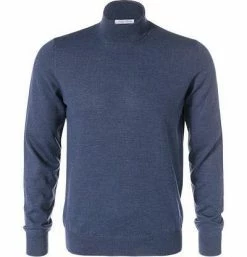 Brandneu 👍 Gran Sasso Rolli 55157/14290/597 Rollkragenpullover, Merinowolle, Blau, Dunkelblau 👍
