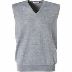 Bester Verkauf 😀 Gran Sasso Pullunder 55127/14290/071 Schurwolle, Grau meliert, Grau ⭐