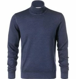 Auslauf 🔔 Gran Sasso Pullover 55117/22792/905 Rollkragenpullover, Schurwolle, Blau meliert, Dunkelblau 👍