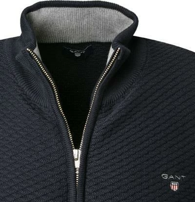 Billig ⌛ Gant Cardigan 8030032/433 Baumwolle, Navy, Blau ❤️ 4 Billig ⌛ Gant Cardigan 8030032/433 Baumwolle, Navy, Blau ❤️ – Bild 2