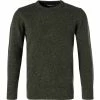 Angebote 🌟 Barbour Pullover Tisbury dark seaweed MKN0844GN79 Wolle-Seide, Moosgrün meliert ❤️