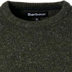 Angebote 🌟 Barbour Pullover Tisbury dark seaweed MKN0844GN79 Wolle-Seide, Moosgrün meliert ❤️ -Pullover & Strickjacken Verkäufe 304203 norm2