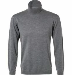 Coupon 🎁 RAGMAN Pullover 240870/015 Rollkragenpullover, Merinowolle, Hellgrau meliert, Mittelgrau 🔥