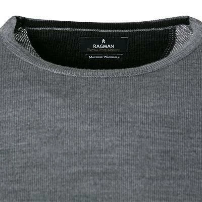 Großhandel 🎁 RAGMAN Pullover 240880/015 Merinowolle, Hellgrau meliert, Mittelgrau ✨ 4 Großhandel 🎁 RAGMAN Pullover 240880/015 Merinowolle, Hellgrau meliert, Mittelgrau ✨ – Bild 2