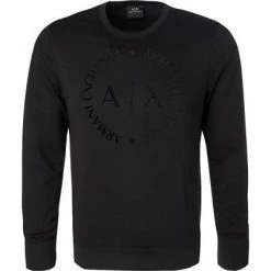 Aktion 😍 ARMANI EXCHANGE Sweatshirt 8NZM87/Z9N1Z/1200 Mikrofaser, Schwarz 🥰