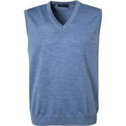 Bestes Angebot ⌛ Maerz Pullunder 460000/316 Schurwolle, Rauchblau meliert, Blau ✨