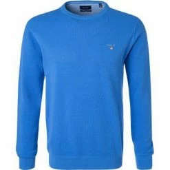 Am billigsten 🥰 Gant Pullover 80021/424 Baumwolle, Royalblau, Marineblau 🌟