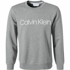 Besorgen 🥰 Calvin Klein Sweatshirt K10K104059/092 Baumwolle, Mittelgrau meliert, Grau 🛒
