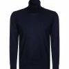 Bestes Angebot 🎉 BOSS Rollkragenpullover Musso 50392083/402 Slim Fit, Schurwolle, Navy, Dunkelblau 🥰 -Pullover & Strickjacken Verkäufe 327299 norm