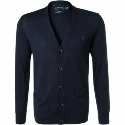 Neu ⭐ Polo Ralph Lauren Cardigan 710763372/002 Merinowolle waschbar, Navy, Dunkelblau 😍