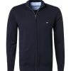 Besorgen 💯 Fynch-Hatton Cardigan SFPK 212/690 Baumwolle, Dunkelblau ✔️