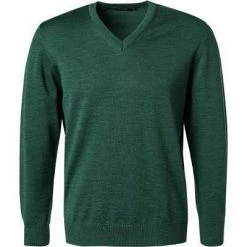 Angebote 🥰 Maerz V-Pullover 490400/294 Merinowolle, Lindgrün meliert, Slate ❤️