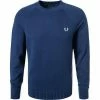 Coupon 👍 Fred Perry Pullover K7501/143 Wolle, Dunkelblau 🎁 -Pullover & Strickjacken Verkäufe 331232 norm