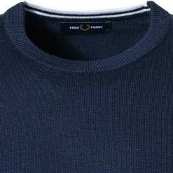 Brandneu 😀 Fred Perry Pullover K7601/395 Wolle, Dunkelblau 😍 -Pullover & Strickjacken Verkäufe 331247 norm2