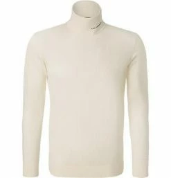 Bestpreis ❤️ KARL LAGERFELD Pullover 655049/0/592306/060 Rollkragenpullover, Wolle-Seide, Ecru, Wollweiß ⭐
