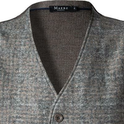 Rabatt ⌛ Maerz Weste 528701/155 Strickweste, Schurwolle, Hellgrau-hellbraun kariert, Grau 👏 5 Rabatt ⌛ Maerz Weste 528701/155 Strickweste, Schurwolle, Hellgrau-hellbraun kariert, Grau 👏 – Bild 3