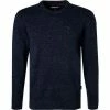 Bestes Angebot 😍 Barbour Pullover Tisbury Crew navy MKN0844NY91 Wolle-Seide, Navy meliert 🧨 -Pullover & Strickjacken Verkäufe 333635 norm