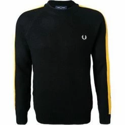Rabatt ❤️ Fred Perry Pullover K7523/102 Wolle, Schwarz 😍