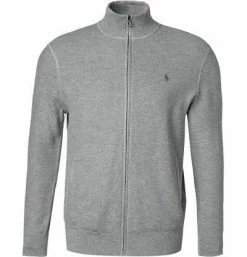 Aktion 🤩 Polo Ralph Lauren Cardigan 710775872/002 Pima Baumwolle, Hellgrau, Grau ❤️