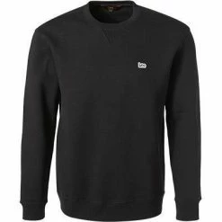Am billigsten 💯 Lee Plain Crew Sws black L81ITJ01 Sweatshirt, Regular Fit, Baumwolle, Schwarz ✔️